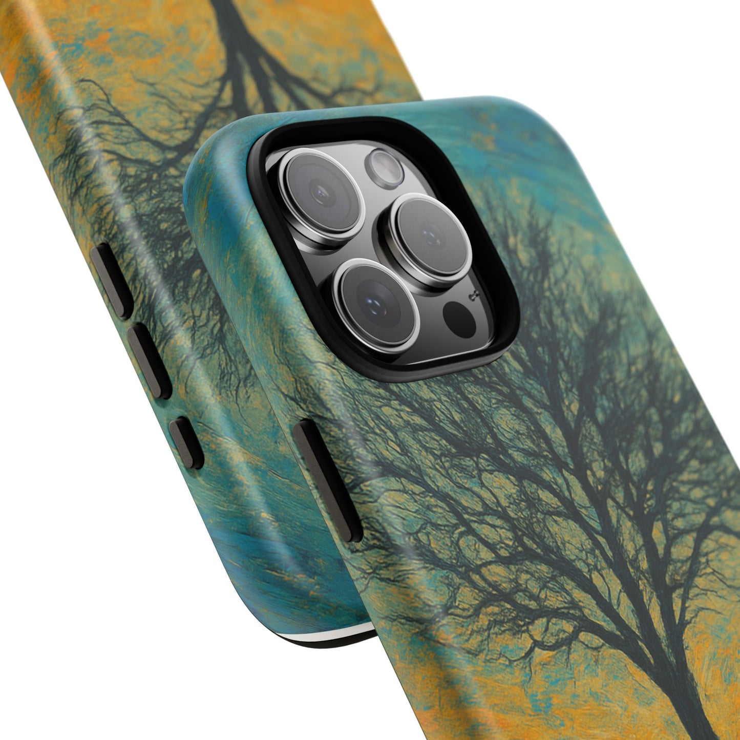 Artistic Phone Case with Tree Design, Nature Lover Gift, Unique Phone Cover, Holiday Present, Eco-friendly Tech Accessories - TRV