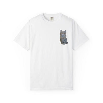Whimsical Cat Pocket T-Shirt for Cat Lovers - TRV