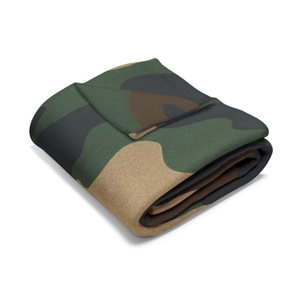 Camouflage Arctic Fleece Blanket for Cozy Comfort, Tactical Gift, Camping Blanket, Home Decor, Outdoor Adventures