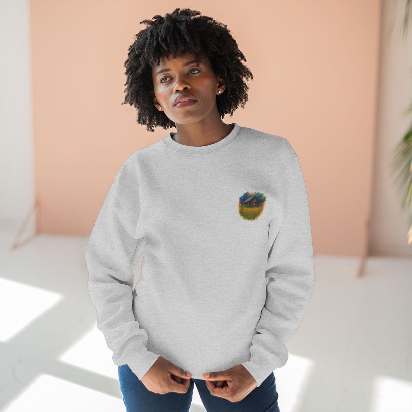 Cozy Dreamers Unisex Crewneck Sweatshirt, Artistic Sweatshirt, Gift for Nature Lovers, Vintage Vibe Apparel, Comfortable Layer, Casual Wear - TRV