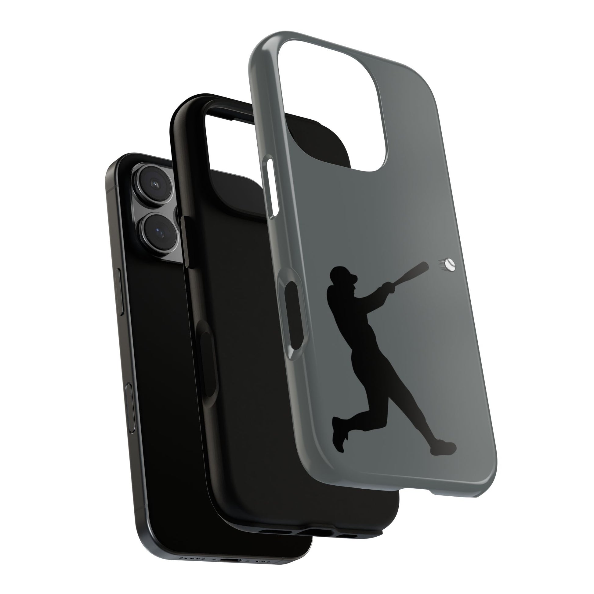 Printify baseball batter phone case, tough protective smartphone cover with baseball-themed design for fans.