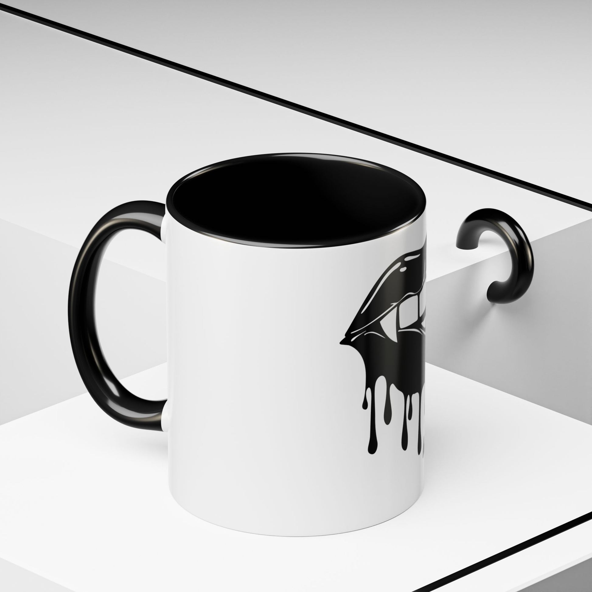 Vampire Lip Accent Coffee Mug - 11oz & 15oz - Unique Halloween Gift - TRV