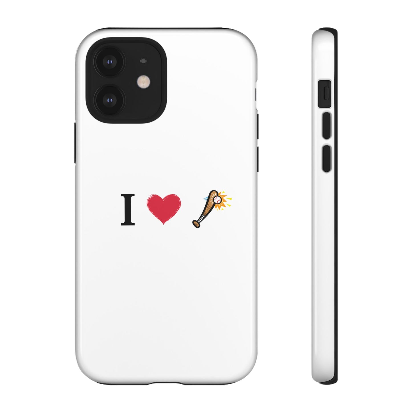 I Love Baseball Vibe Phone Case - Tough Cases for Sports Lovers, Gifts for Athletes, Fun Accessories, iPhone and Android Compatible - TRV