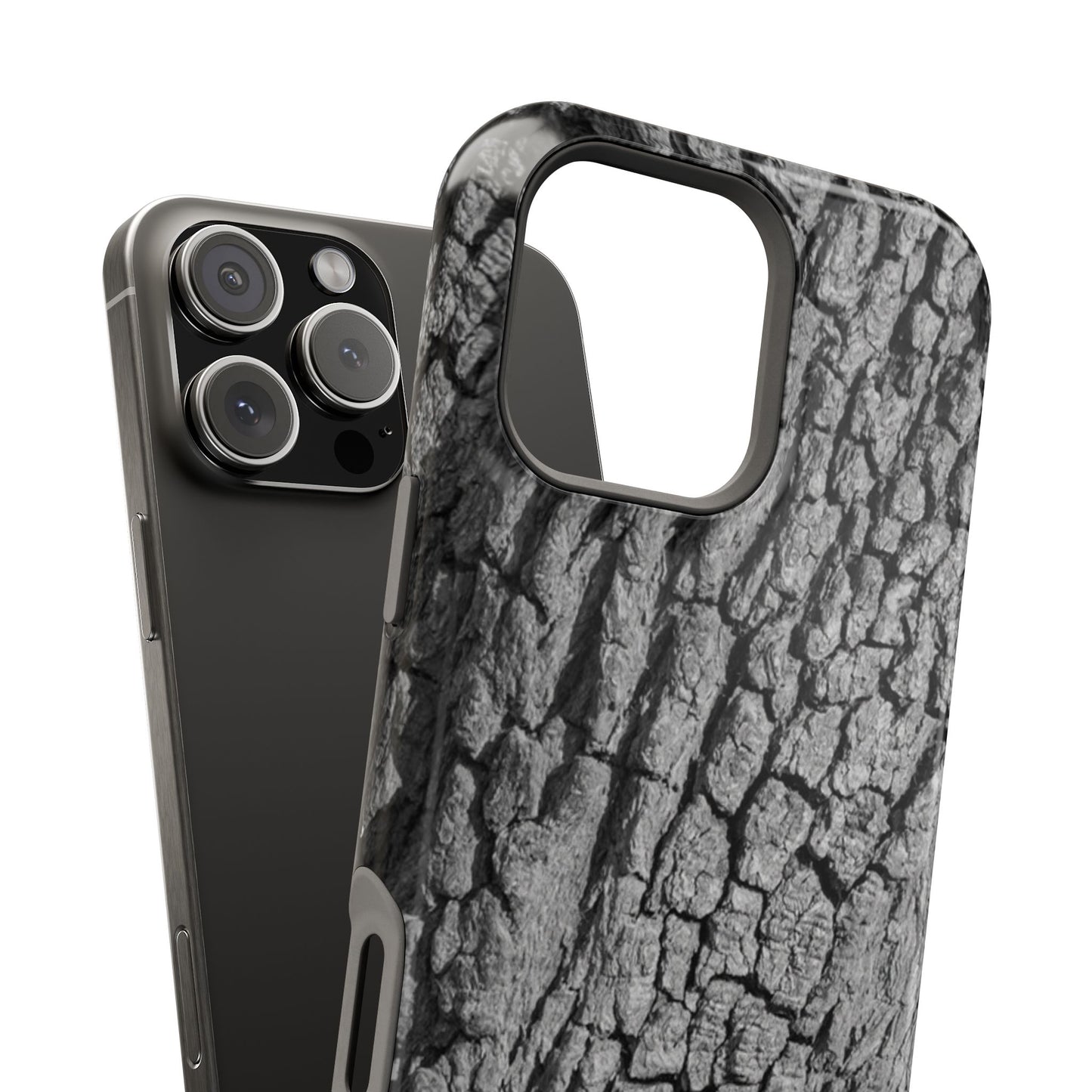 Bark Texture Magnetic Impact Phone Case