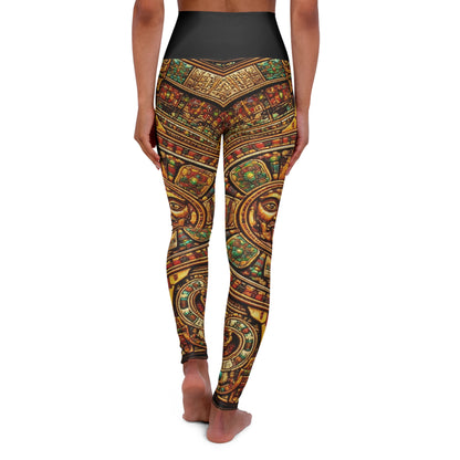 Ornate Mandala Pattern High Waisted Leggings | Boho Yoga Leggings