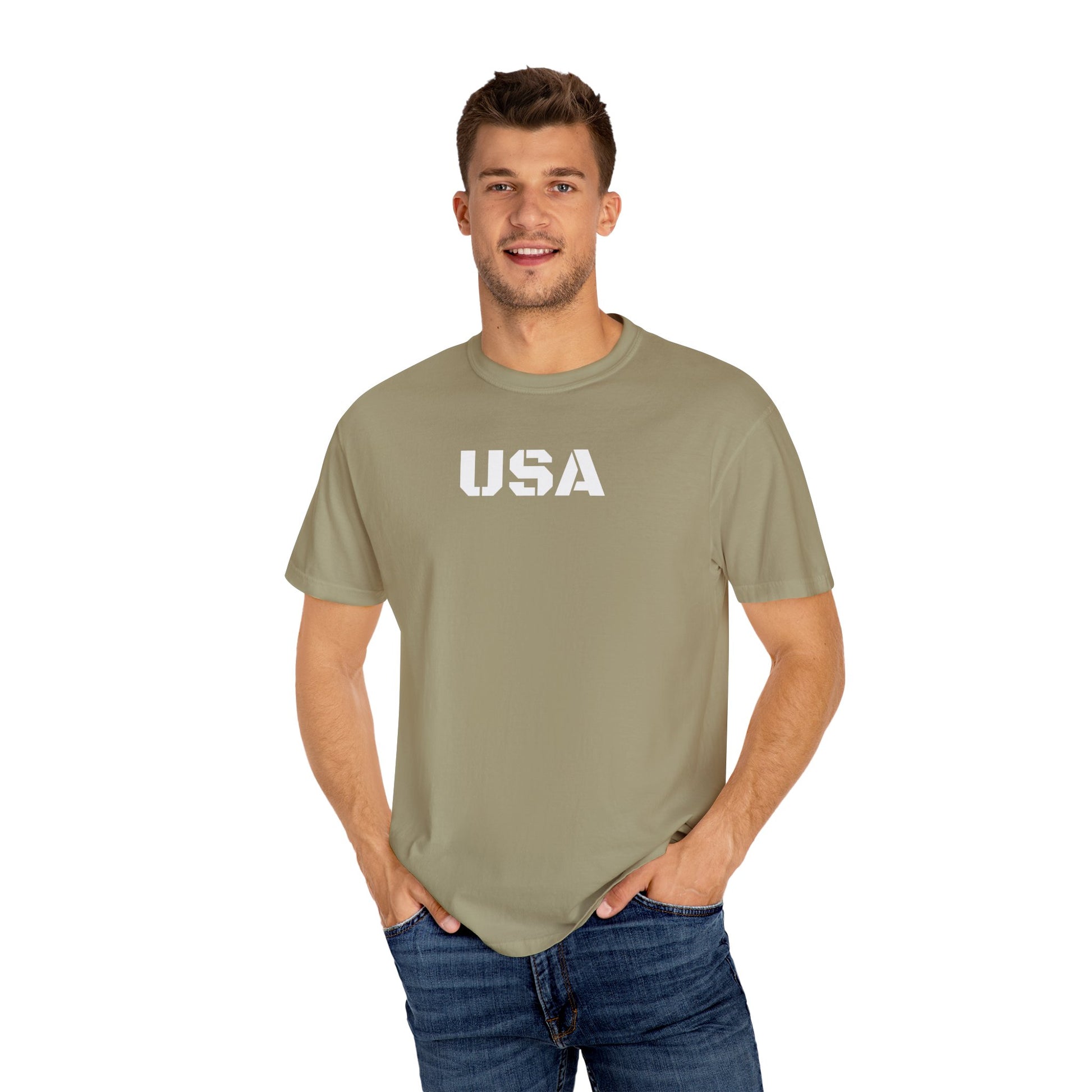 USA Vintage Unisex T-Shirt, Soft Cotton Tee, Casual Wear, Gifts for Her & Him, Summer Essentials, Independence Day Apparel - TRV