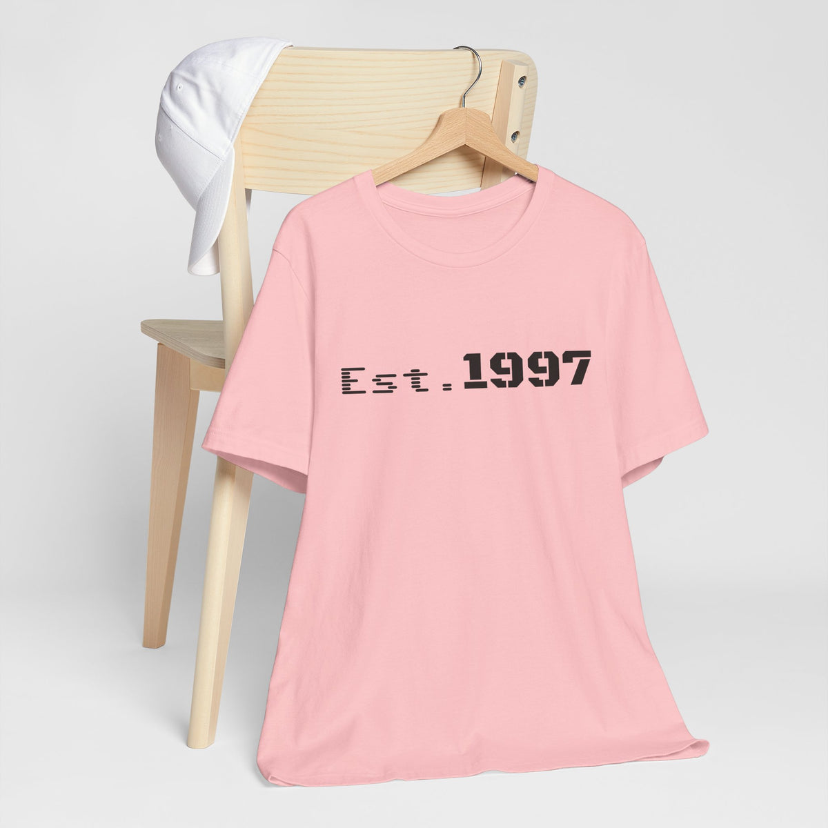 Vintage 1997 Established T-Shirt by Printify featuring a classic design and comfortable fit, ideal for casual wear.