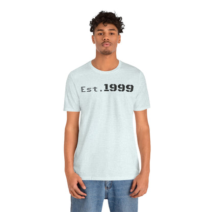 Established 1999 Unisex Tee | Vintage Birth Year Shirt, Casual Birthday Gift, Personalized Family Reunion Apparel, Retro Style [...] - TRV