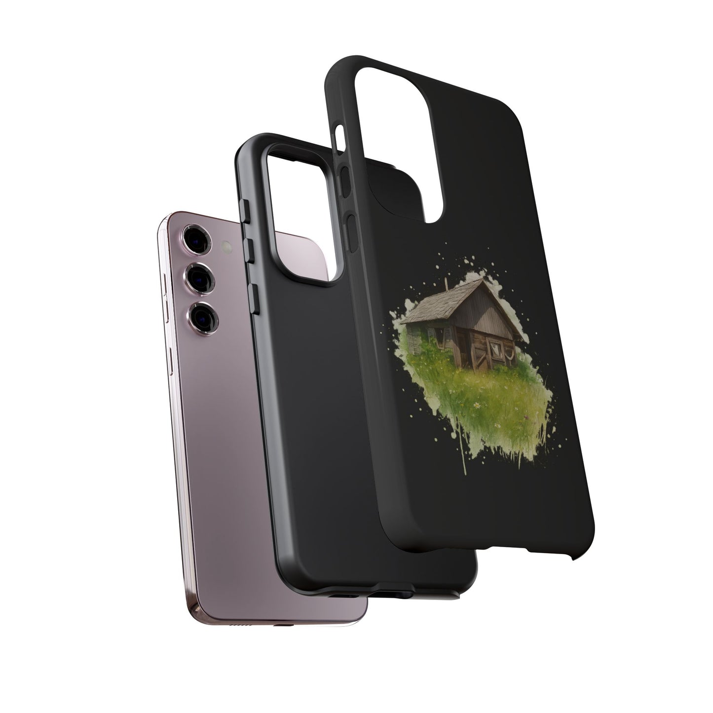 Rustic Farmhouse Phone Case, Cute Cottage Design, Tough Cases for Nature Lovers, Eco-Friendly Gift, Customizable Tech Accessories - TRV