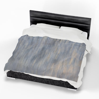 Cozy Velveteen Plush Blanket - Soft Textured Throw for Relaxation & Comfort - TRV