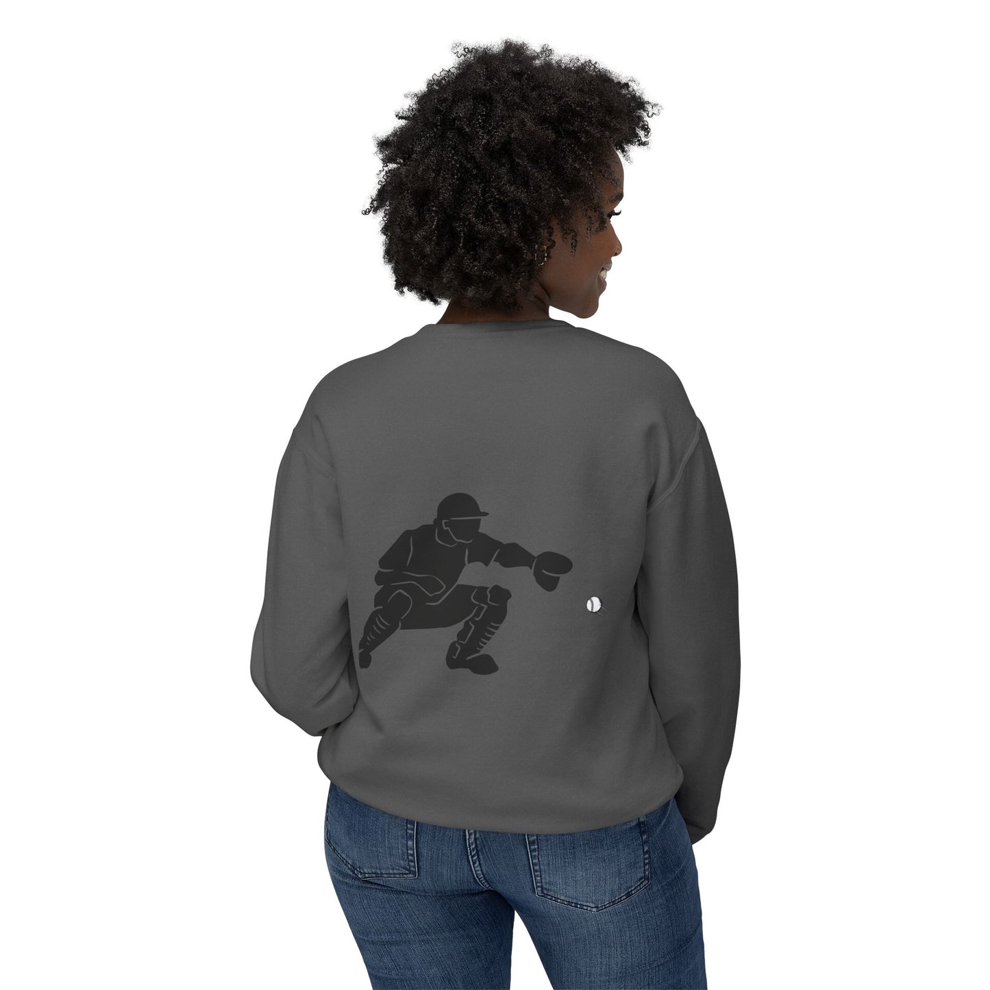 Baseball Catcher Unisex Sports Crewneck Sweatshirt - Perfect for Athletes & Casual Wear, Great for Game Days, Birthdays, Apparel for Fans