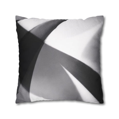 Abstract Black and White Photo Pillowcase, Square Pillowcase