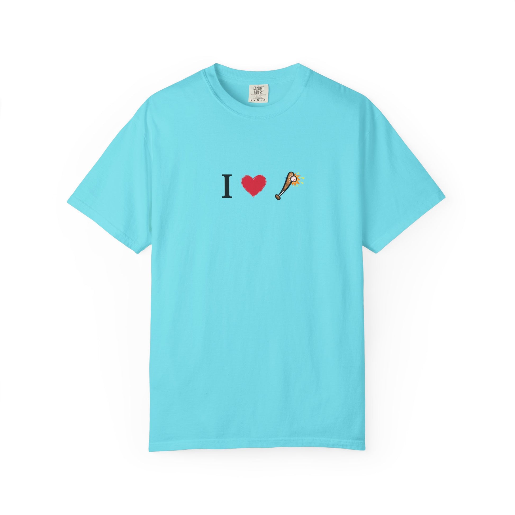I Love Baseball  Unisex Tee, Gift for Couples, Cute Matching T-Shirts, Casual Everyday Wear, Anniversary Present, Love Shirt - TRV