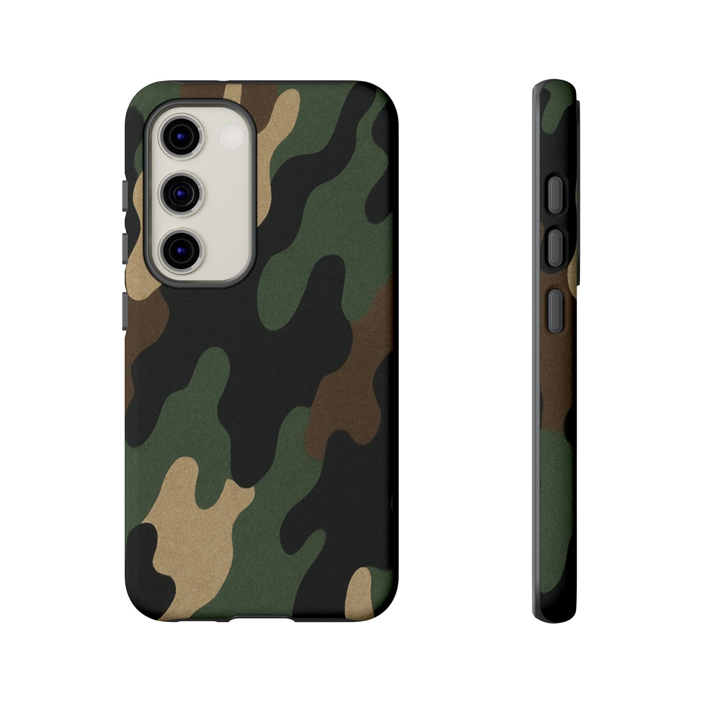 Rugged military green camo phone case by Printify, durable protective cover for smartphones with tough, military-style design.