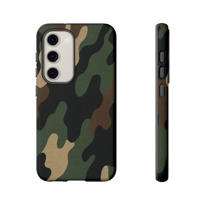 Rugged military green camo phone case by Printify, durable protective cover for smartphones with tough, military-style design.