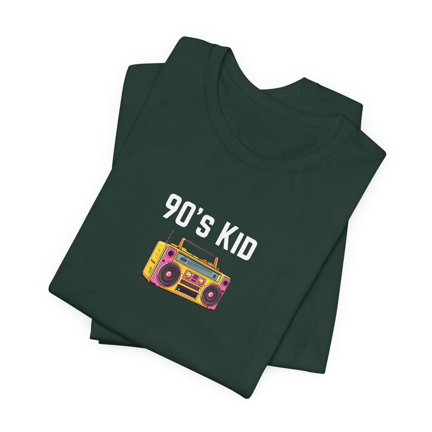 Retro Boombox Tee — 90s Kid Graphic T-Shirt