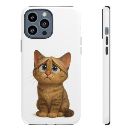 Cute Cat Phone Case, Funny Kitty Case, Animal Lover Gift, Cat Lover Accessory, Unique Cat Design Case, Pet Mom Gift - TRV