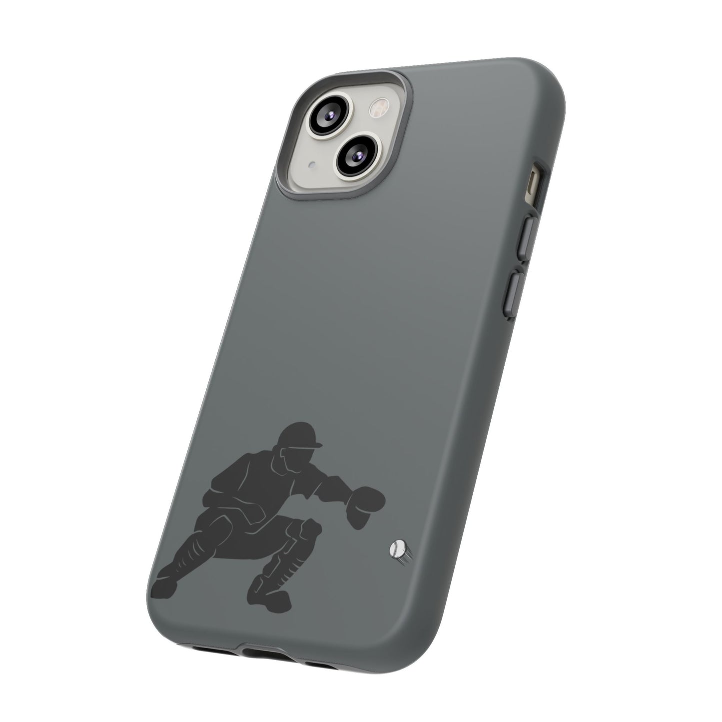 Baseball Catcher Phone Case, Sports Phone Accessory, Tough Cases, Gift for Athletes, Sports Fan Merchandise, Unique Design - TRV