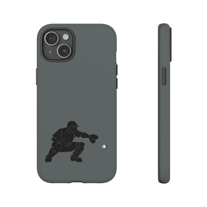 Printify baseball catcher phone case with durable protective cover, featuring a sports-themed design for mobile phones.