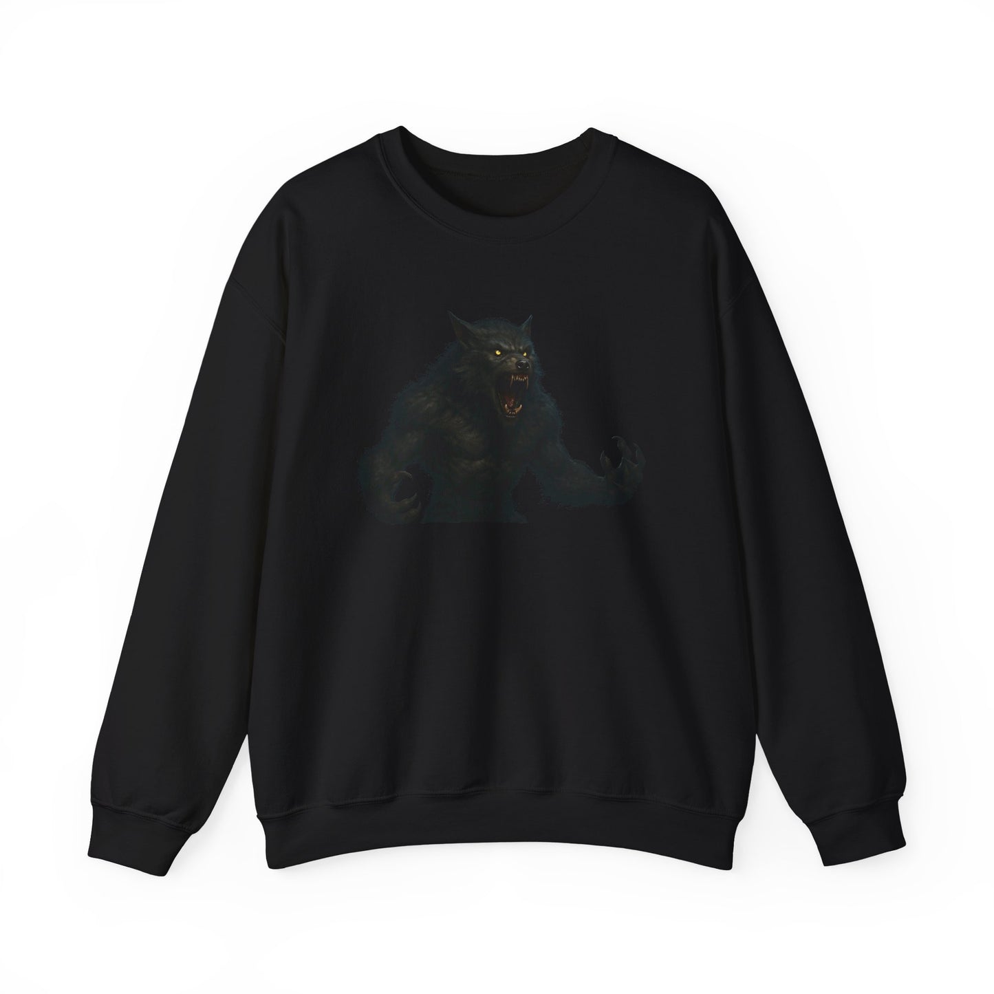 Fierce Werewolf Graphic Sweatshirt, Cozy Unisex Crewneck, Perfect for Casual Outfits, Halloween Apparel, Everyday Wear