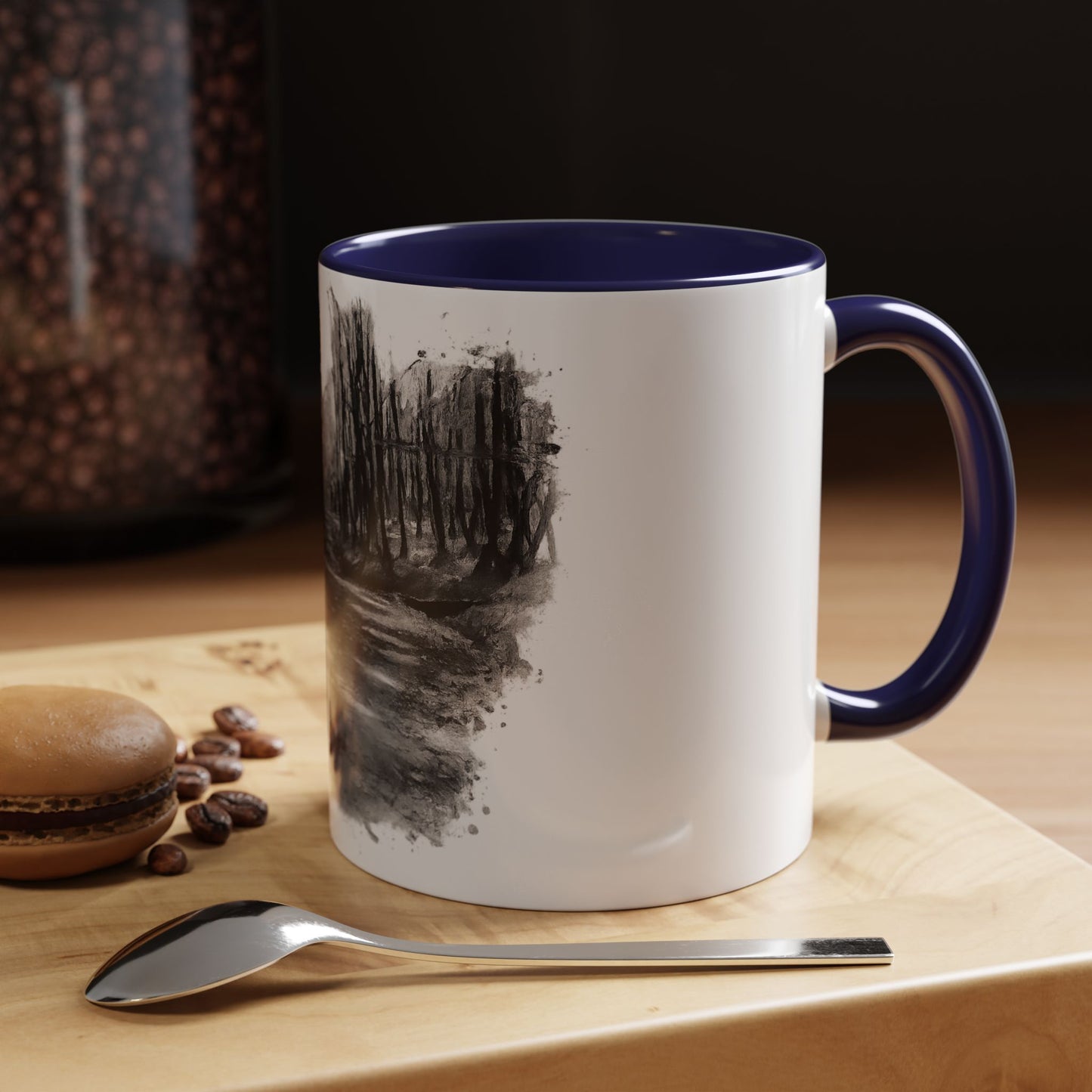 Moody Abstract Forest Coffee Mug | Unique Gift for Nature Lovers, Cozy Home Decor, Perfect for Coffee, Tea, and Hot Chocolate - TRV