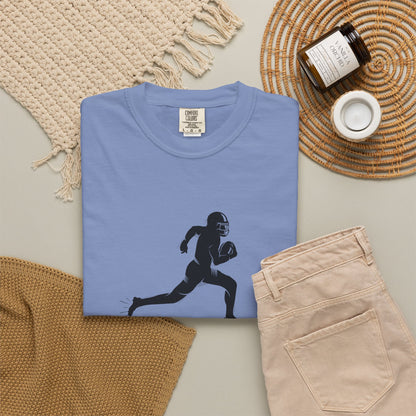 Football Player Graphic Unisex T-Shirt, Casual Sports Tee, Gift for Athletes, Workout Shirt, Everyday Wear, Unique Running Apparel