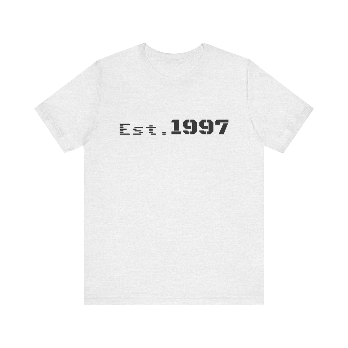 Vintage 1997 Established T-Shirt by Printify featuring classic design and comfortable cotton fabric.