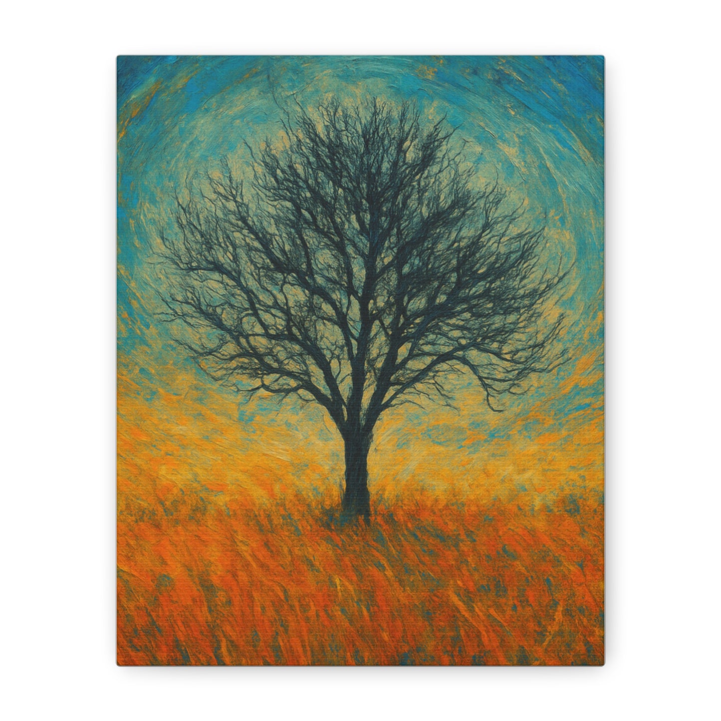 Artistic Tree Canvas Wall Art, Matte Stretched Canvas, Natural Decor for Home, Office, Gift for Nature Lovers, Bohemian Wall Decor