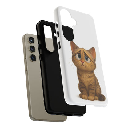 Cute Cat Phone Case, Funny Kitty Case, Animal Lover Gift, Cat Lover Accessory, Unique Cat Design Case, Pet Mom Gift - TRV