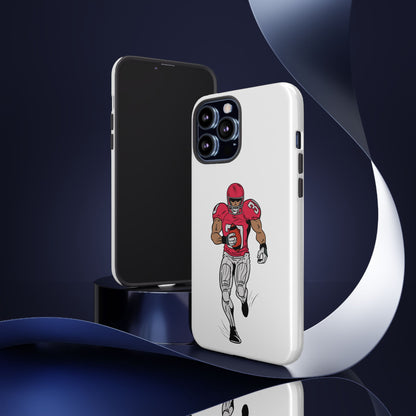 Football Player Tough Case, Sports Phone Cover, Athlete Gift, Tough Phone Case, Fall Sports, Football Lover's Accessory - TRV