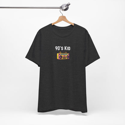 Retro Boombox Tee — 90s Kid Graphic T-Shirt