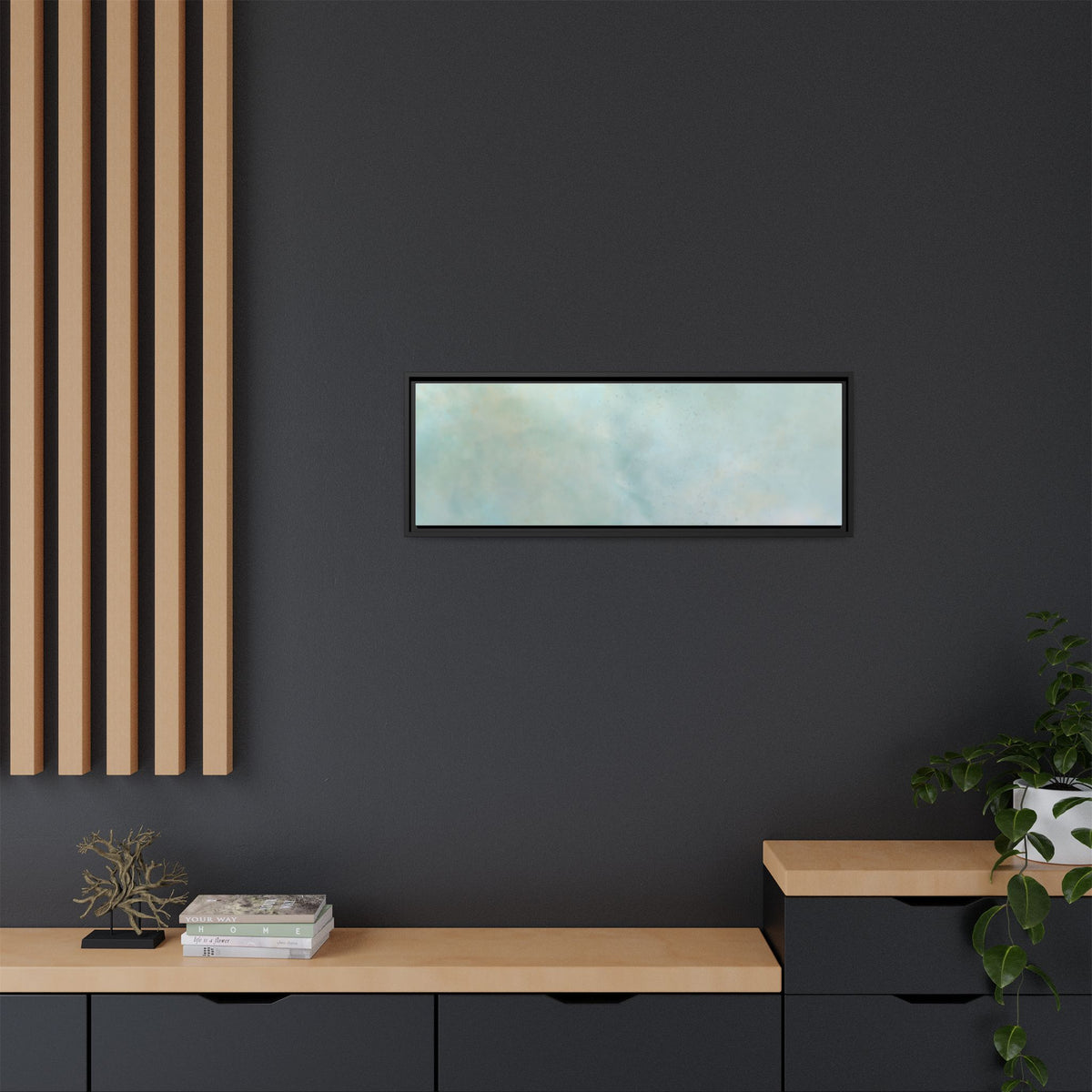 Soft abstract pastel watercolor design on matte canvas, printed by Printify, showcasing a calming artistic wall art piece.