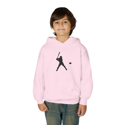 Baseball Themed Youth Hoodie, Sports Sweatshirt, Kids Gift, Youth Apparel, Baseball Fan Gear, Athletic Hoodie