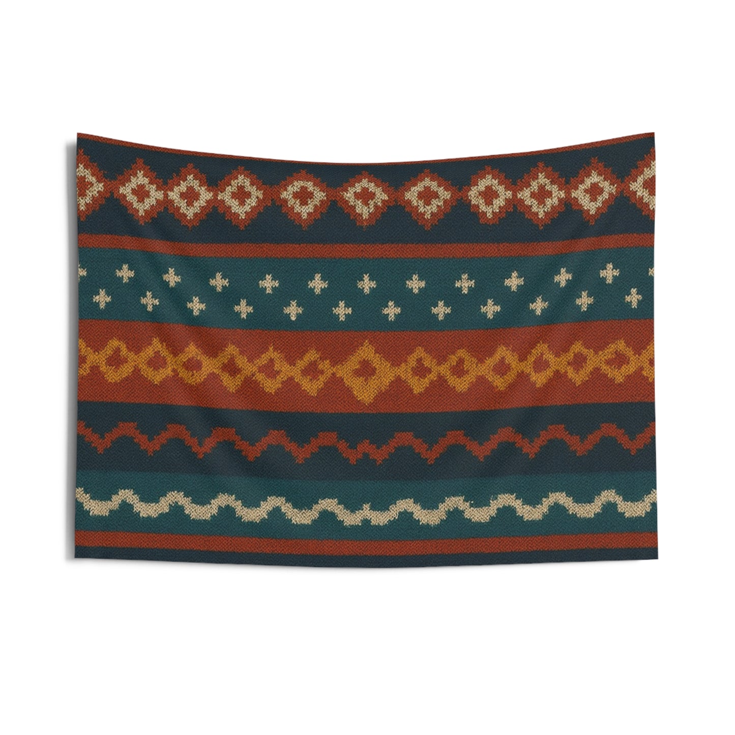 Southwestern Pattern Wall Tapestry – Boho Tribal Geometric Decor