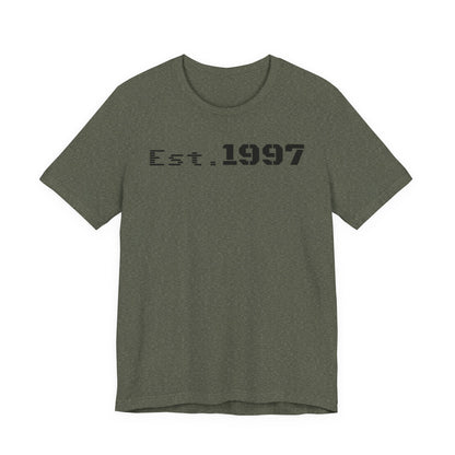 Vintage Est. 1997 Unisex Tee, Gift for Birthdays, Celebrations, Casual Wear, Retro Fashion, Cool Graphic T-Shirt - TRV