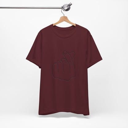 Minimalist Hand Sign Unisex Tee | Casual Everyday Wear | Perfect for Gift Givers