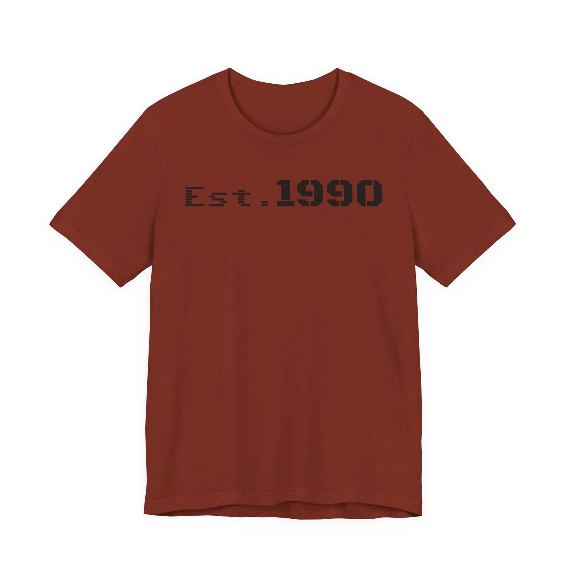 Unisex Est. 1990 Nostalgic Jersey Tee - Perfect Gift, Vintage Style, Retro Fashion, Birthday Celebration, Casual Wear - TRV