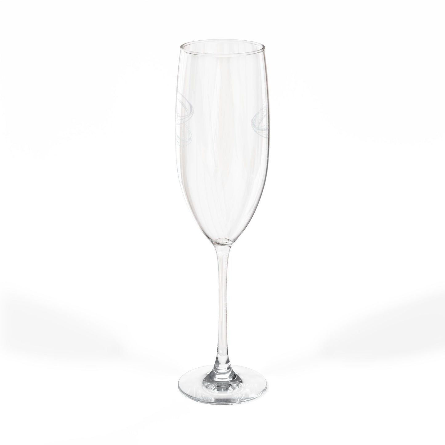 Interlocking Rings Champagne Glass | Engraved 8oz Flute