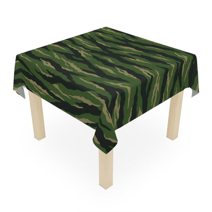Camo Print Tablecloth - Rustic Dining Decor, Outdoor Parties, Military Theme, Table Cover, Home Table Decor