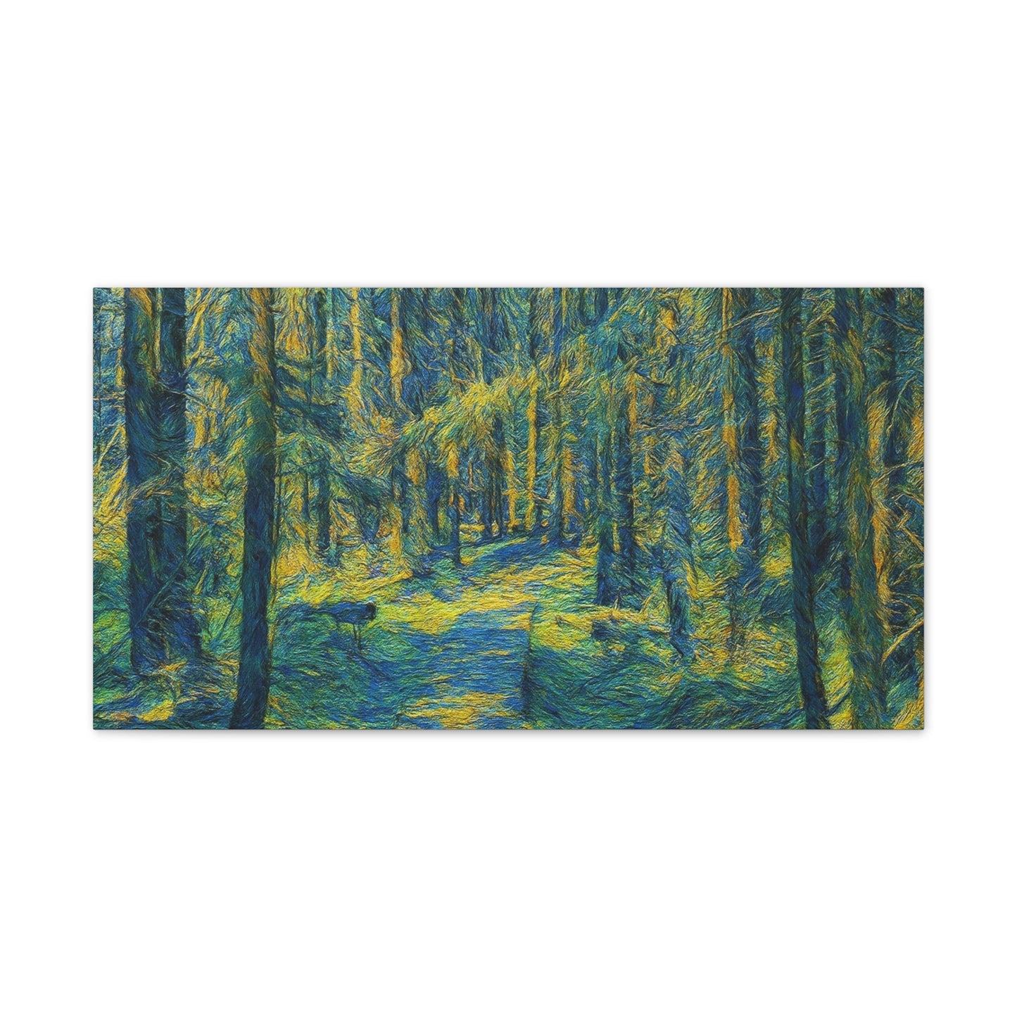 Canvas Art Print, Forest Path Painting, Nature Decor, Wall Art, Gift for Nature Lovers, Home Decor Inspiration - TRV