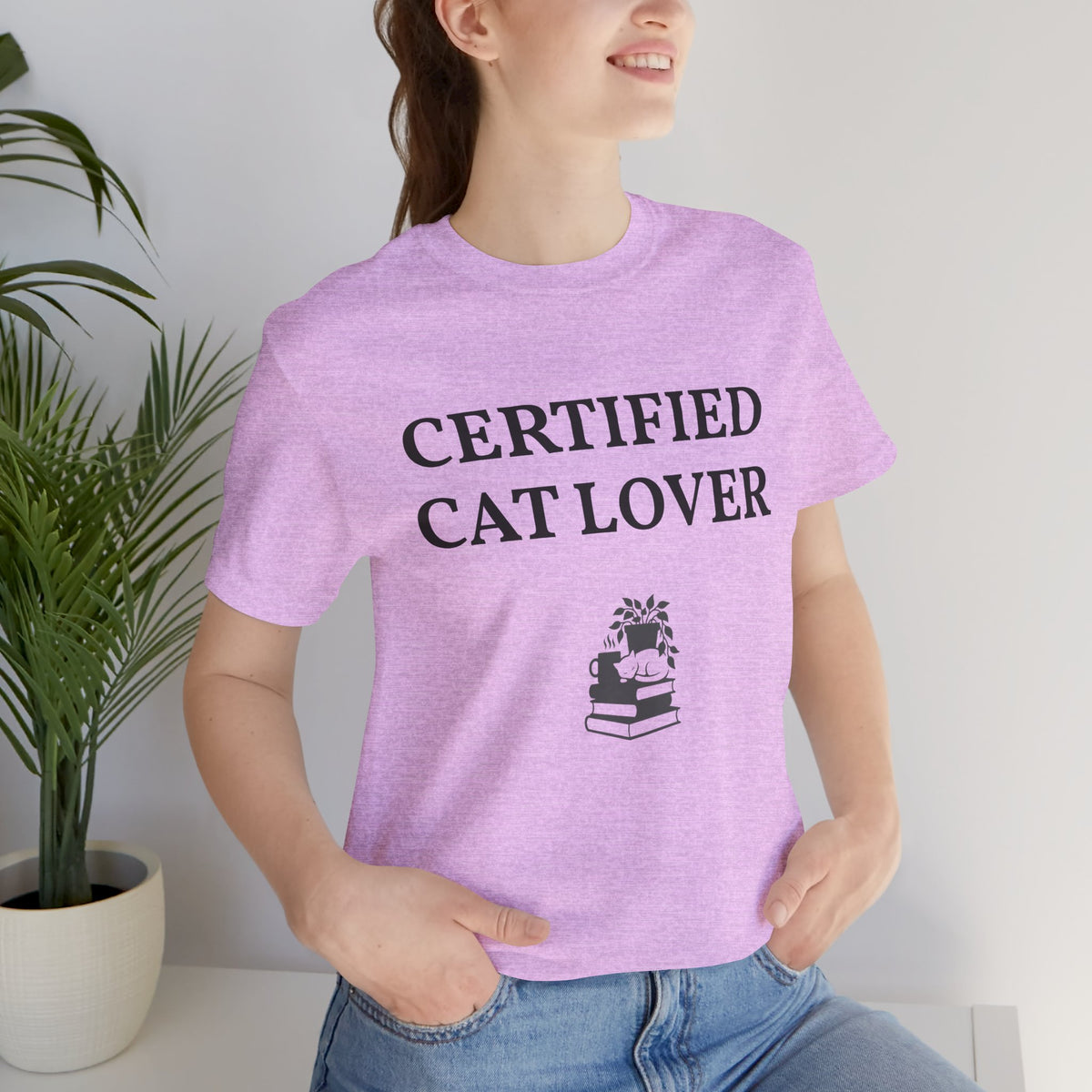 Unisex custom T-shirt with design options from Printify, featuring a plain fabric background and short sleeves.