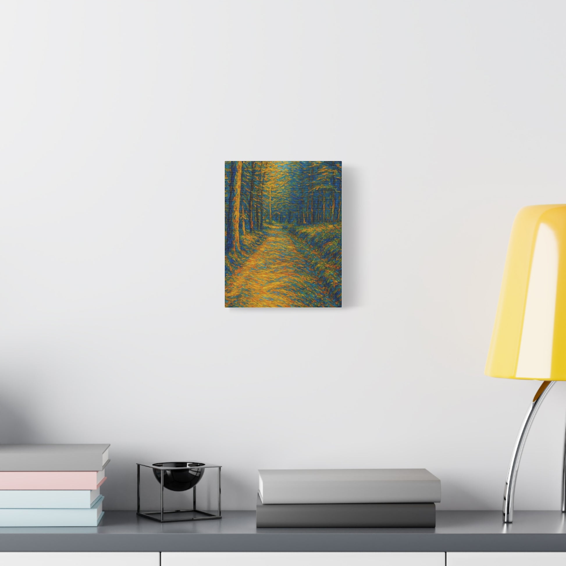 Van Gogh Style Forest Canvas Art | Nature Wall Decor, Home Office Accent, Gift for Nature Lovers, Gallery Wrapped, Living Room Wall Art - TRV