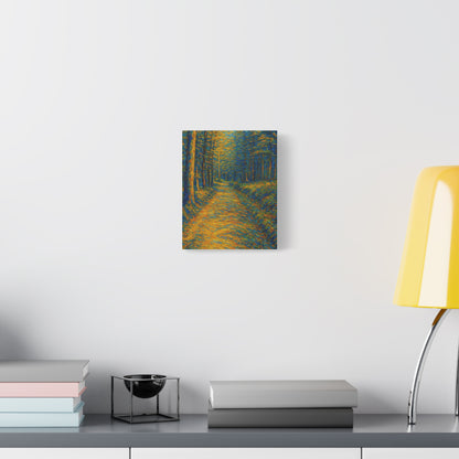 Van Gogh Style Forest Canvas Art | Nature Wall Decor, Home Office Accent, Gift for Nature Lovers, Gallery Wrapped, Living Room Wall Art - TRV