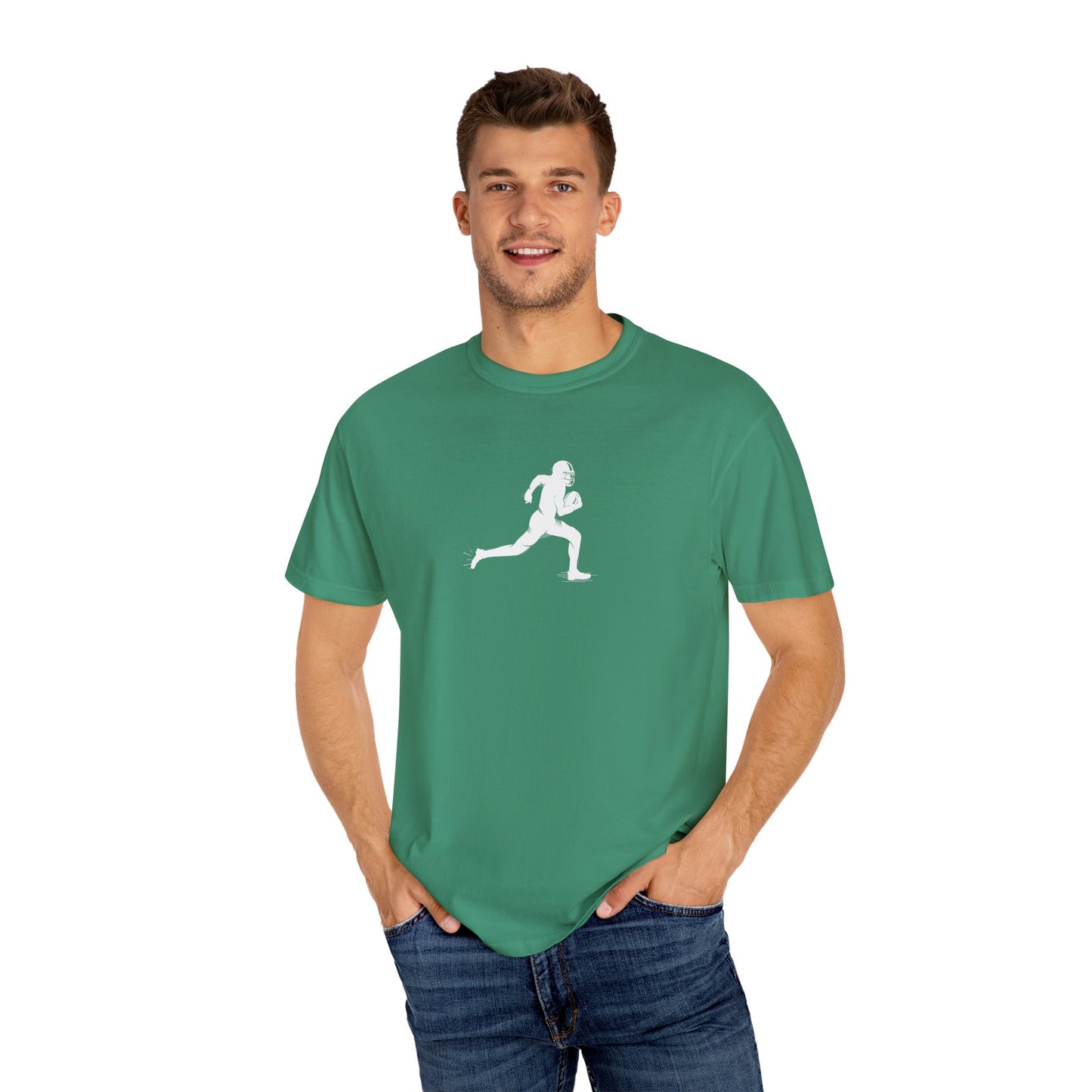 Unisex Football Player T-Shirt | Comfortable Sports Tee, Gift for Runners, Casual Wear, Workout Clothing, Everyday Style - TRV