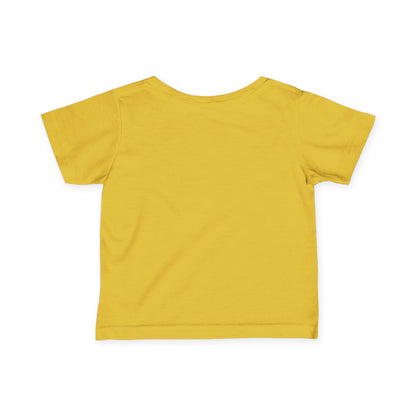 Infant "Born in the USA" patriotic baby T-shirt from Printify, featuring red, white, and blue design for kids clothing.