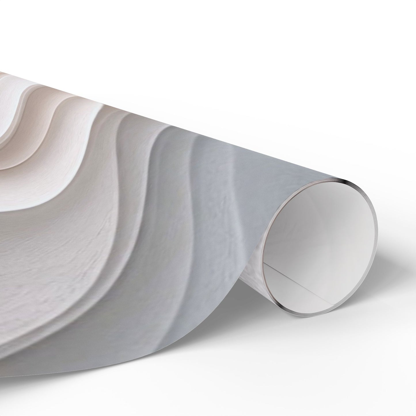 Marble Wave Wrapping Paper Roll — Neutral Abstract Gift Wrap