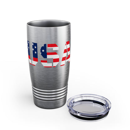 Patriotic Travel Tumbler, 20oz US Flag Design, Coffee Cup, Insulated Mug, USA Travel Mug, Perfect for Independence Day, Summer BBQs, [...]