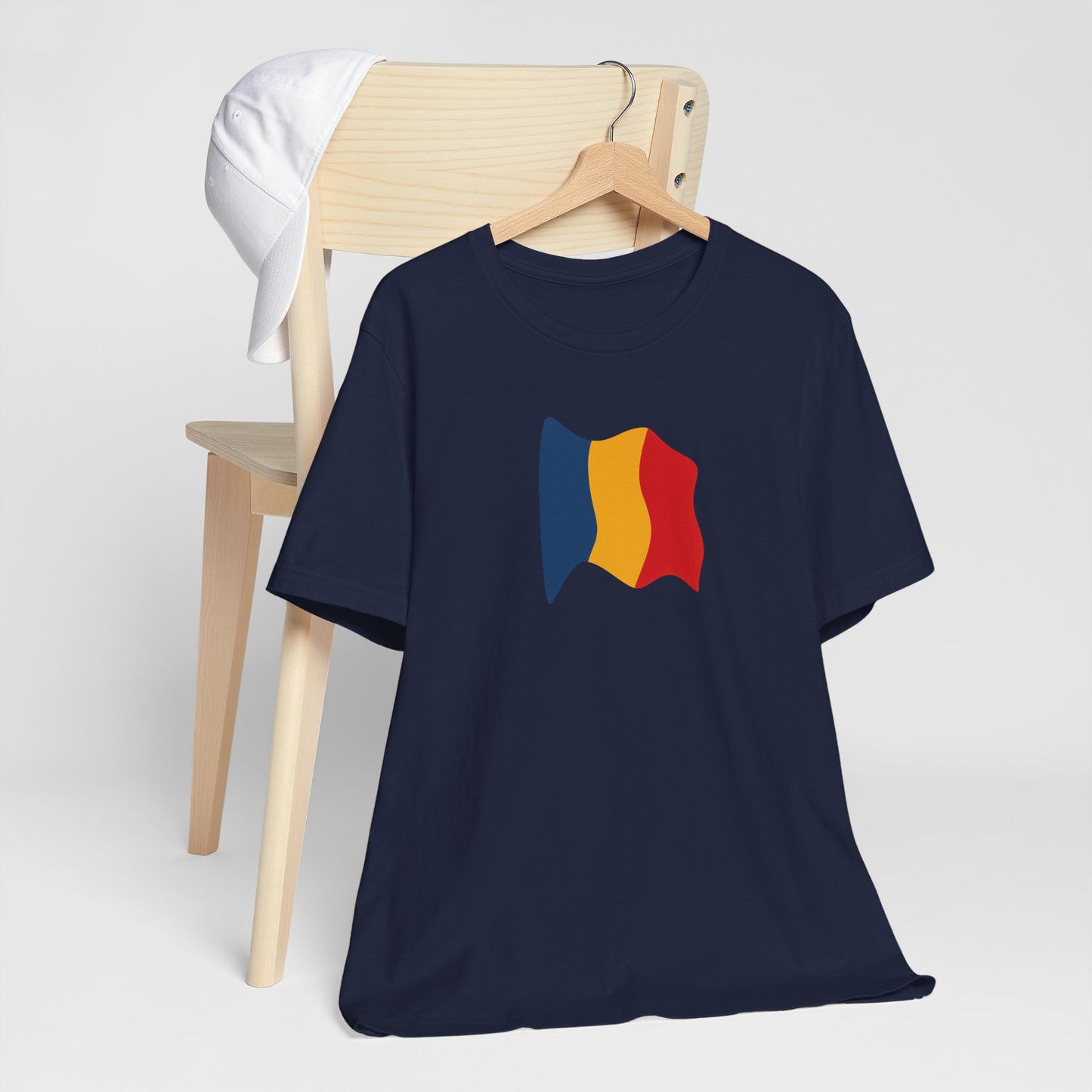 Romanian Flag Unisex Short Sleeve Tee, Casual Shirt, Travel T-Shirt, Gift for Romanians, Summer Outfit, Everyday Wear