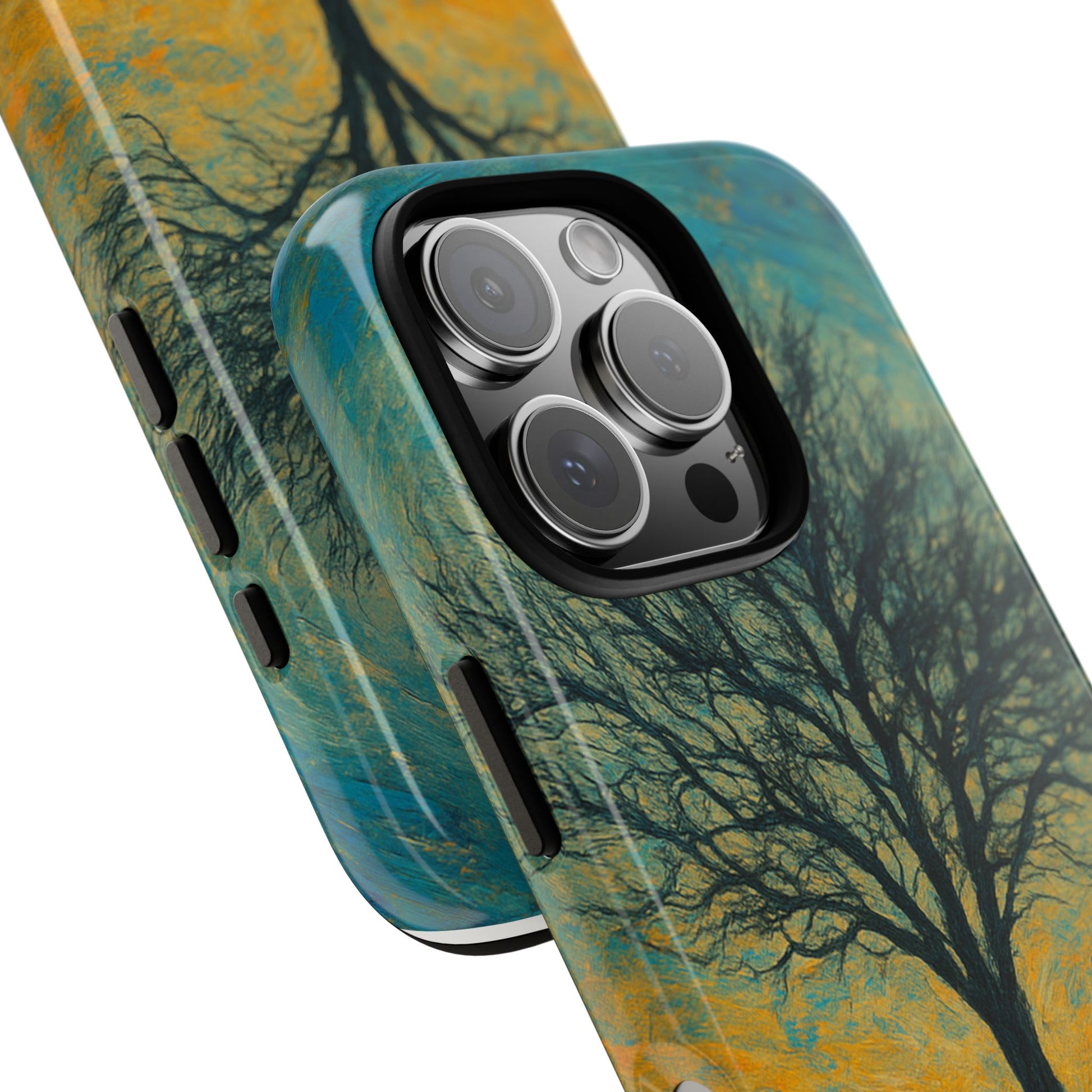 Artistic Phone Case with Tree Design, Nature Lover Gift, Unique Phone Cover, Holiday Present, Eco-friendly Tech Accessories - TRV