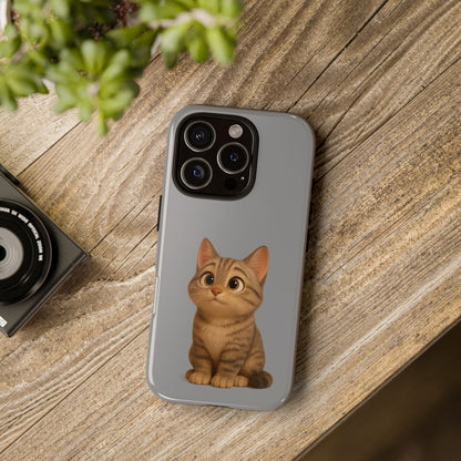Cute Cat Phone Case, Kawaii Pet Accessory, Gift for Cat Lovers, Animal Phone Cover for Kids, Unique Kitty Design, Birthdays, Holidays - TRV